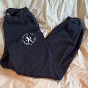 Sporty & Rich Black Joggers with Logo